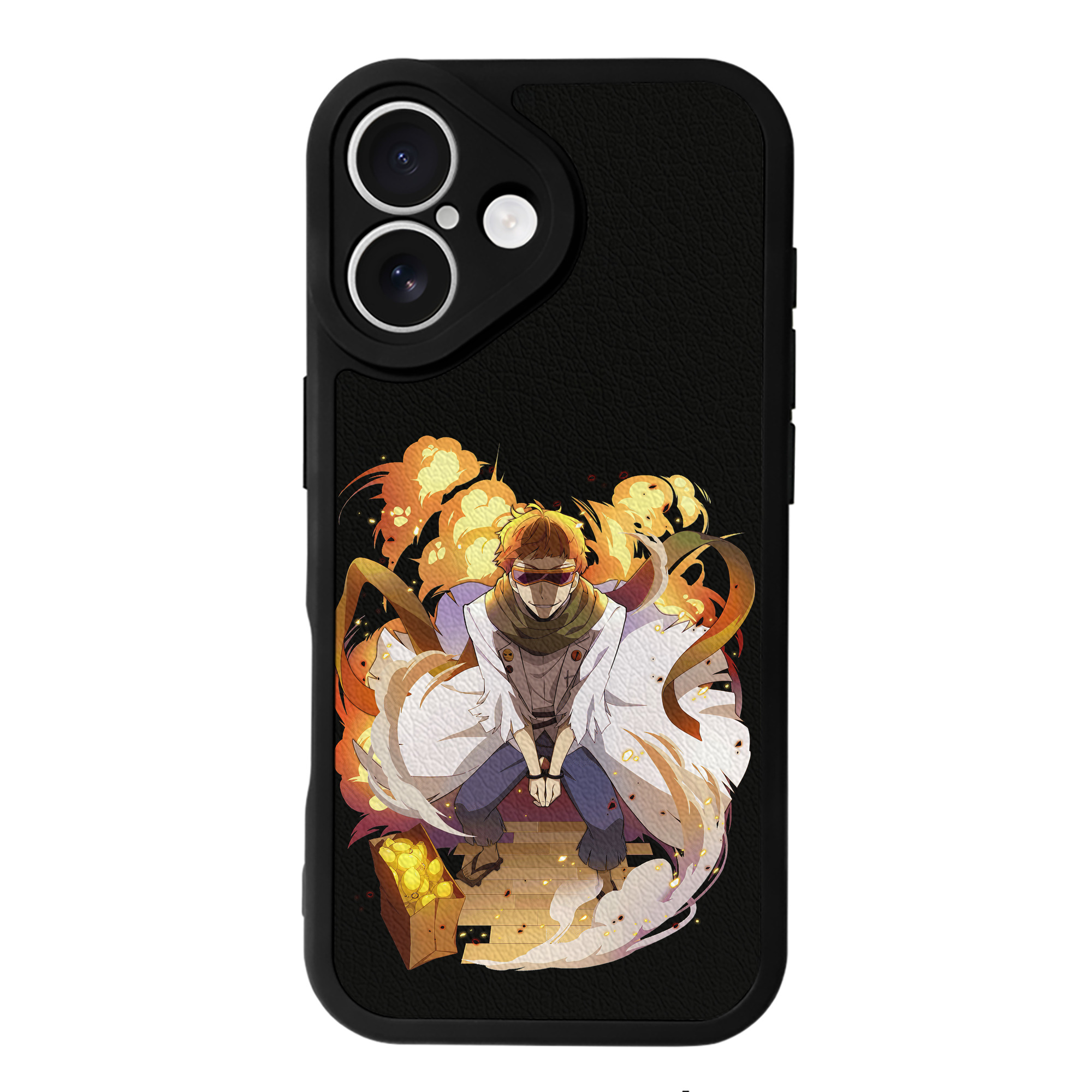 （画像用） 文豪ストレイドッグス Bungo Stray Dogs 【iPhone 16シリーズ対応】シリコンスマホケース（レザー調） 材質：シリコン